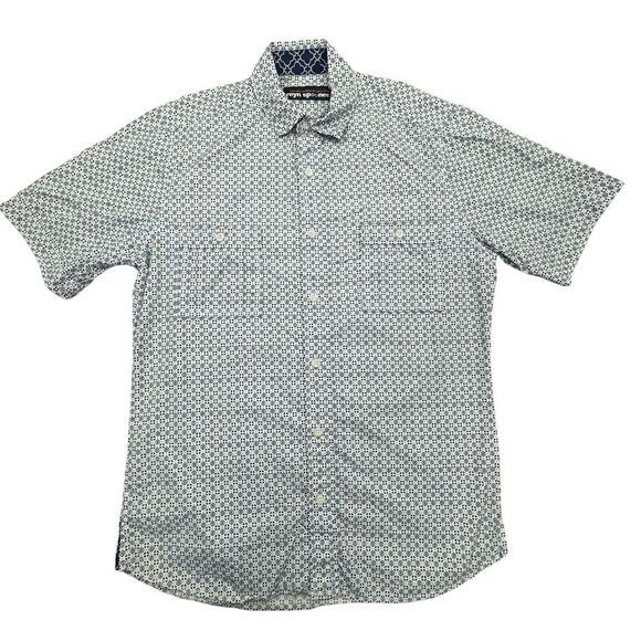 reyn spooner Other - Reyn Spooner Hawaiian Shirt Mens Small Japanese Geometric Circle Crest Pocket